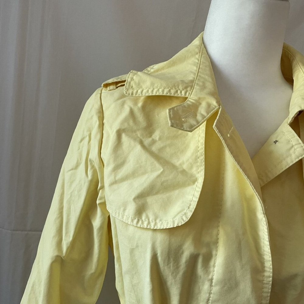 Women’s Gap Yellow Coat Size Medium - Picture 4 of 6